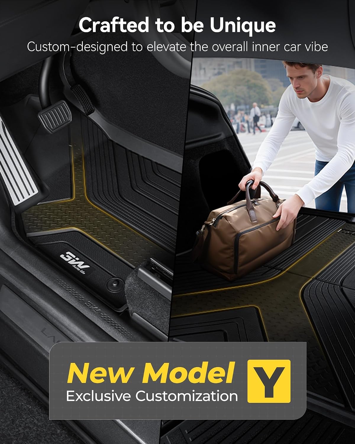 3W floor mats rinsed clean with just water