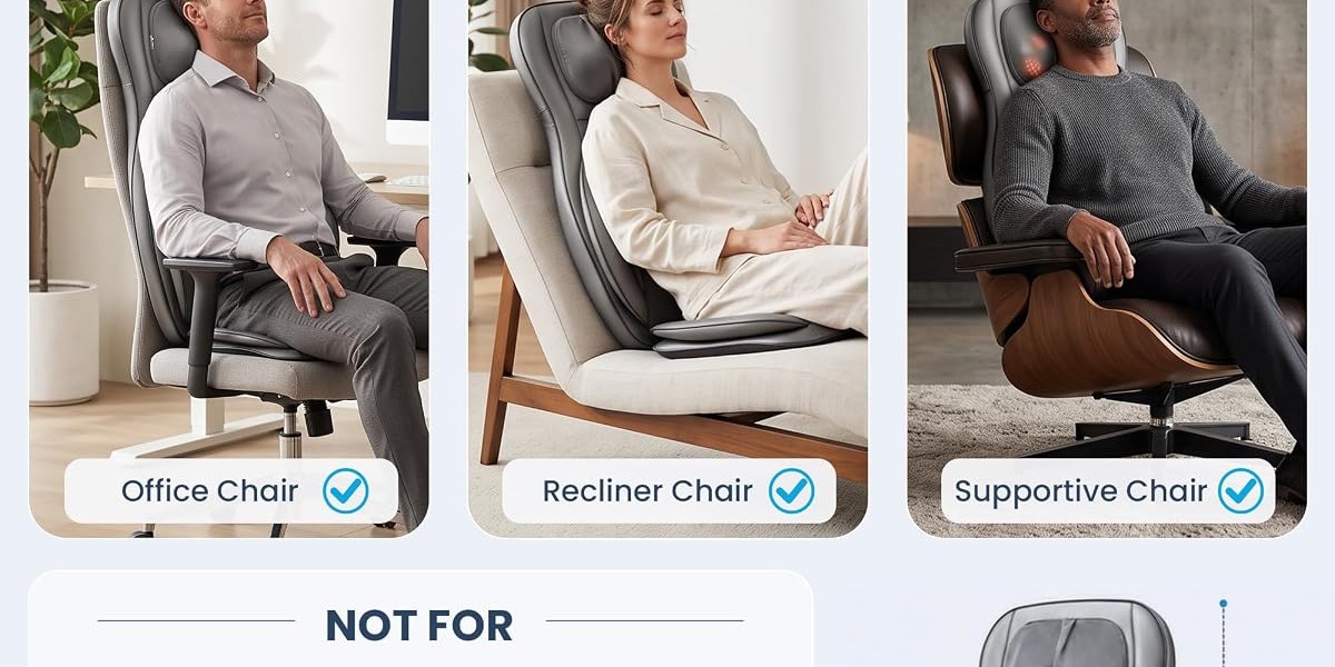 COMFIER massage chair pad fitted to home, office and recliner chairs
