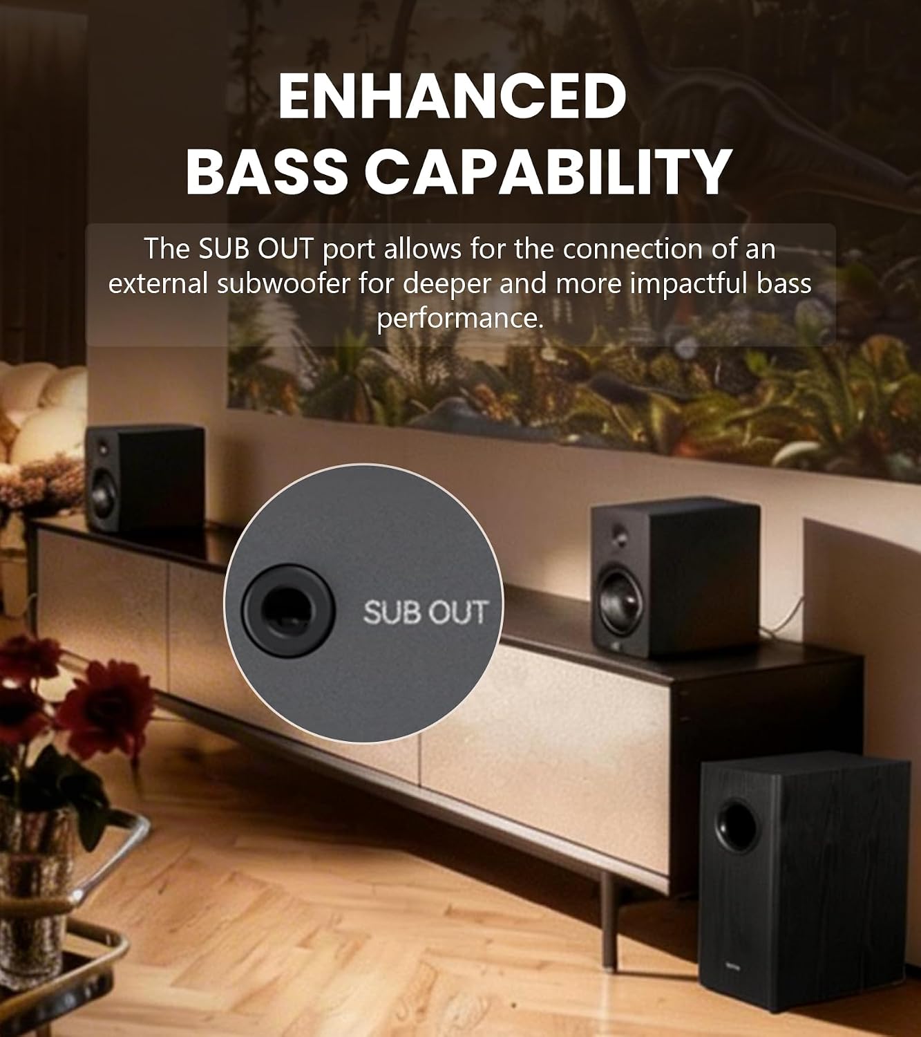 Edifier M90 Desktop Speakers — SUB OUT · 2.1-ready · Deep low end