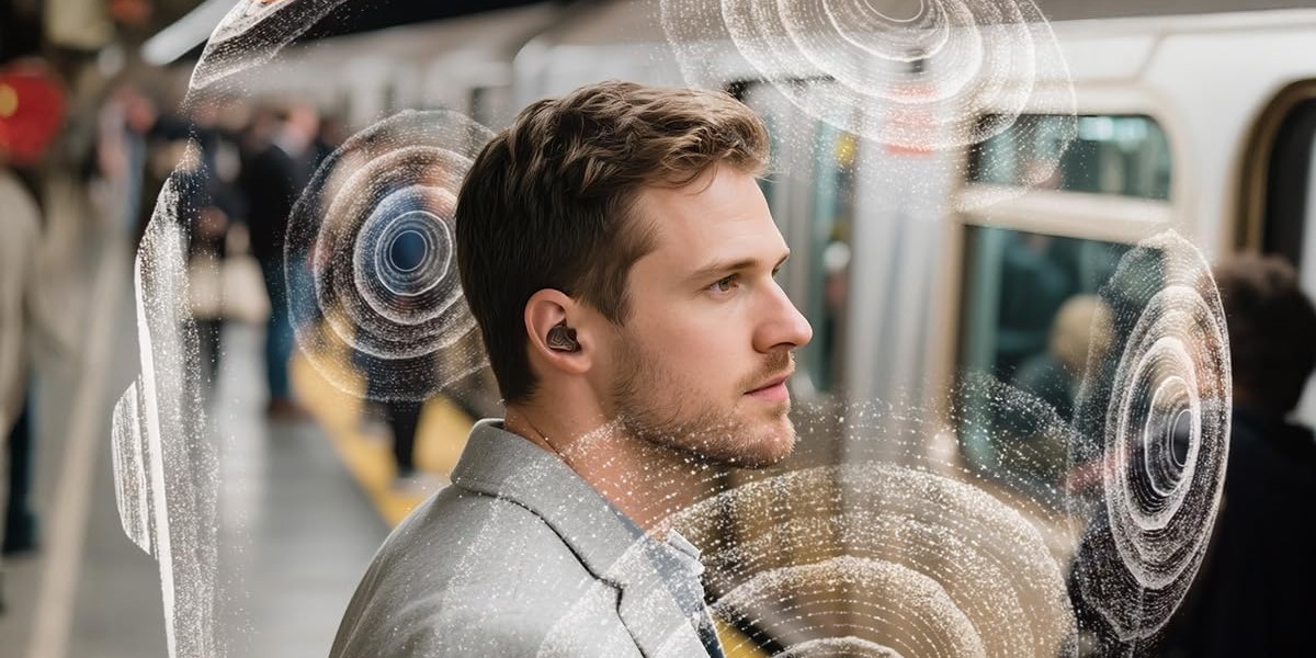 85dB subway noise meeting 55dB ANC depth — adaptive hybrid noise cancelling on a morning commute