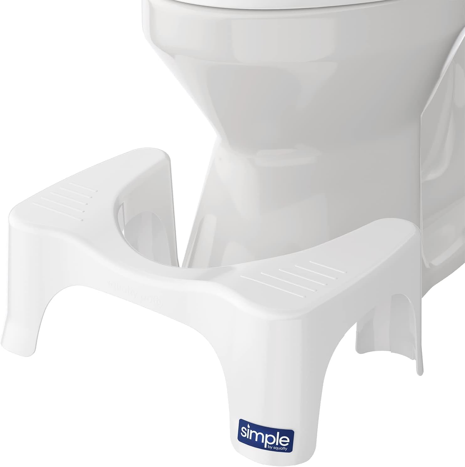 Squatty Potty Simple Curve white toilet stool